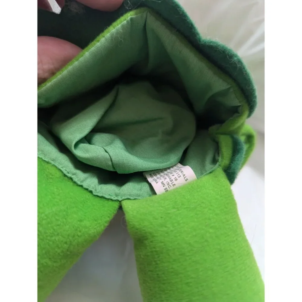 Jolly Green Giant LIttle Sprout stuffed toy hand felt hand puppet 12 inch‎